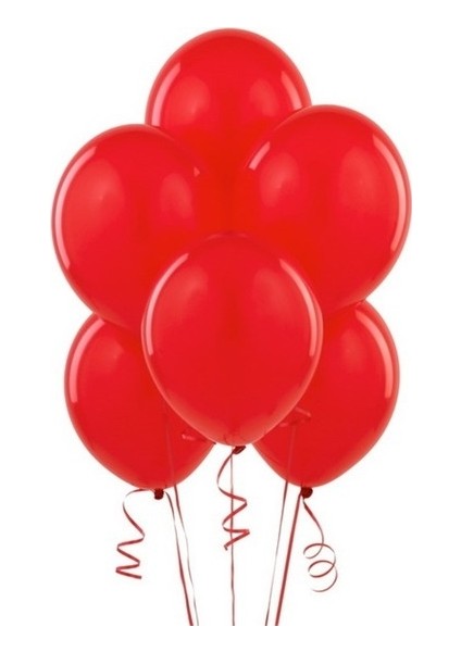 Metalik Kırmızı Balon 20 Adet