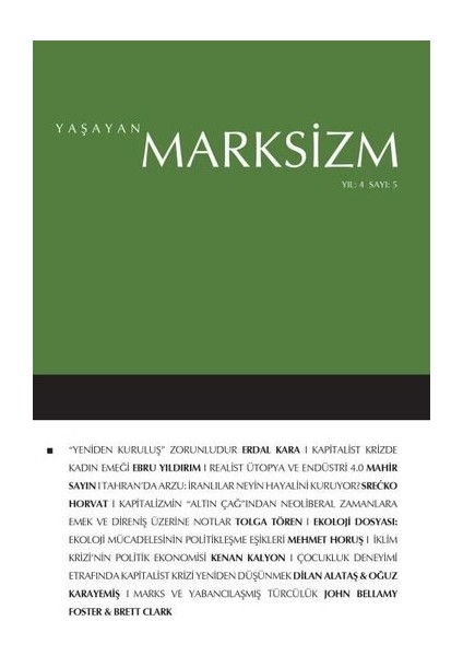 Yaşayan Marksizm V