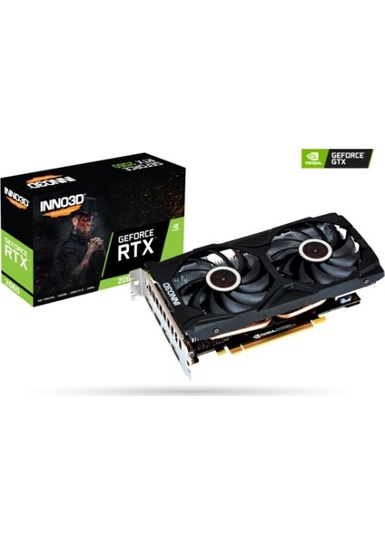 GeForce RTX2060 Twin X2 6GB 192Bit GDDR6 (DX12) PCI-E 3.0 Ekran Kartı