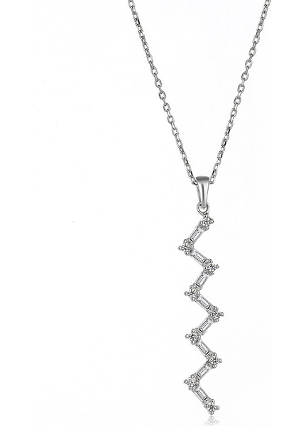 Zig Zag Gümüş Kolye