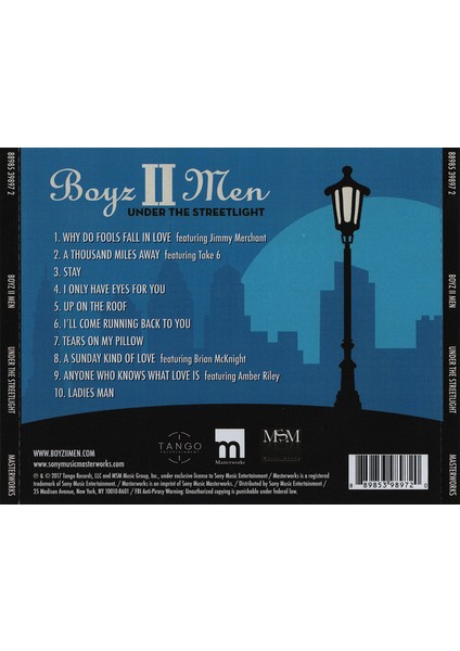 Boyz II Men - Under The Streetlight CD