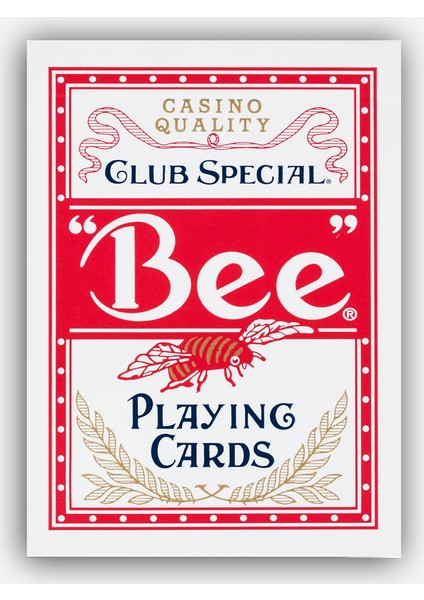 Bee Kırmızı Oyun Kağıdı İskambil Destesi