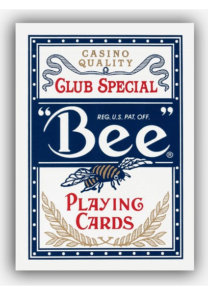 Bee Mavi Oyun Kağıdı İskambil Destesi