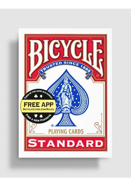 Bicycle Standart Kırmızı Oyun Kağıdı İskambil Destesi