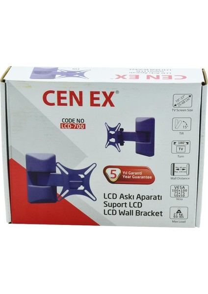 LCD-700 10" - 27" Hareketli Askı Aparatı