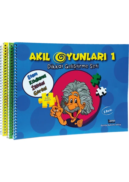 Akıl Oyunları Dikkat Geliştirme Seti 1-2-3 - (4 - 6 Yaş)