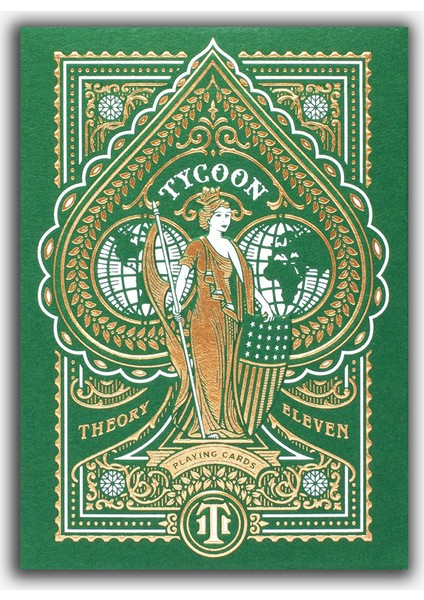 Limited Edition Green Tycoon Oyun Kağıdı İskambil Destesi