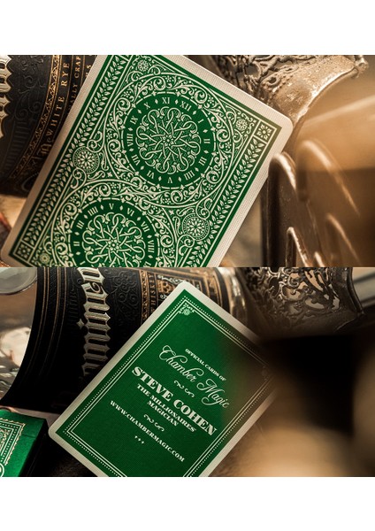 Limited Edition Green Tycoon Oyun Kağıdı İskambil Destesi modelleri