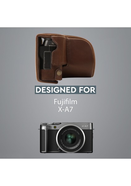 Fujifilm X-A7 Suni Deri Kamera Çantası fiyatları