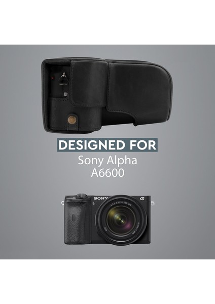 Sony Alpha A6600 (18-135mm) Suni Deri Kamera Çantası fiyatları
