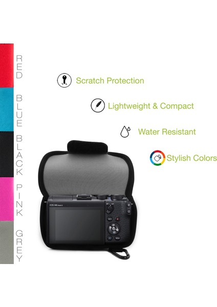 Mg 1763 Neopren Kamera Kılıfı Canon Eos M6 Mark Iı (18-150MM) ile Uyumlu fiyatları