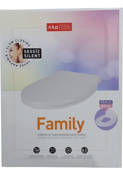 Family Çocuk Yetişkin Klozet Kapağı NKP-0348