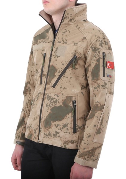 Vogel Jandarma Kamuflaj Tactical Softshell Mont