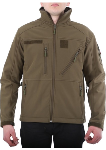 Vogel Haki Renk Tactical Softshell Mont