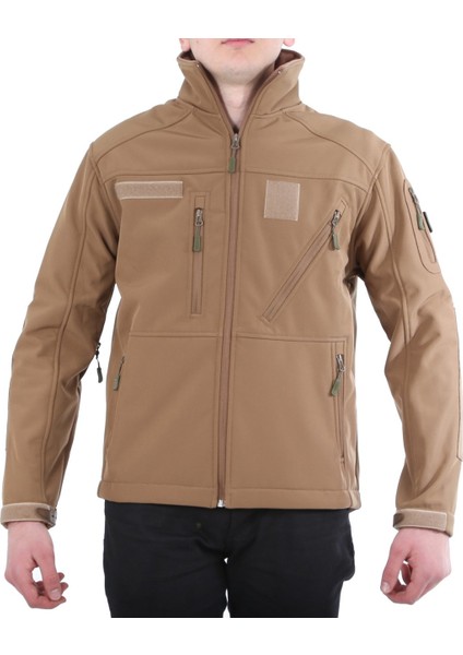 Vogel Bej Renk Tactical Softshell Mont Çöl Rengi Mont