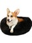 Brownie Yuvarlak Kedi Köpek Yatağı Antrasit M 60 x 60 Yükseklik 22 cm 3
