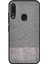 Huawei Honor 9X - 9X Pro Fabrik Serisi Kumaş/Deri Desen Kılıf Gri 1