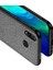Huawei Honor 9X - 9X Pro Fabrik Serisi Kumaş/Deri Desen Kılıf Gri 3