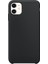 Apple iPhone 11 Kılıf Silk Silikon + Cam Ekran Koruyucu Siyah 1