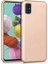 Matte Silicone Samsung Galaxy A71 Kılıf Gold 2