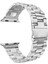 Apple Watch Uyumlu Series 5 44mm Metal Stainless Steel Kordon Gümüş 1