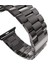 Apple Watch Uyumlu Series 4 44mm Metal Stainless Steel Kordon Siyah 3