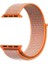 Apple Watch Uyumlu Series 4 44mm Hasırlı Kordon Woven Sport Loop Turuncu 3