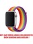 Apple Watch Uyumlu Series 4 44mm Hasırlı Kordon Woven Sport Loop Renkli 2