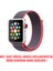 Apple Watch Uyumlu Series 4 44mm Hasırlı Kordon Woven Sport Loop Koyu Pembe 2