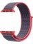 Apple Watch Uyumlu Series 4 44mm Hasırlı Kordon Woven Sport Loop Koyu Pembe 3