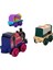 Thomas Mini Serisi Tekli Oyuncak Trenler - 3'lü Set Mor-Pembe-Yeşil Tekerlek GBB49 4