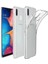 Samsung Galaxy A20e Kılıf Darbe Emici Süper Silikon Kılıf Şeffaf + Tam Kaplayan 6D Nano Ekran Koruyucu 1