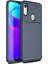 Huawei Y6s 2019 Kılıf Karbon Desenli Lux Negro Silikon Lacivert + Cam Ekran Koruyucu 1