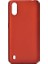 Samsung Galaxy A01 Kılıf Mat Premium Silikon Kılıf Kırmızı + Tam Kaplayan 6D Nano Ekran Koruyucu 1