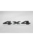4x4 Siyah Metal Monogram Sticker Amblem Logo 2