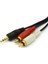 4654 3.5 mm Stereo To 2 Rca Aux Tos Ses Kulaklık Kablosu 1