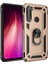 - Xiaomi Redmi Note 8 - Kılıf Yüzüklü Zırh Tank Vega Kapak - Gold 1