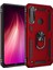 - Xiaomi Redmi Note 8 - Kılıf Yüzüklü Zırh Tank Vega Kapak - Kırmızı 1