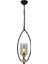 AV-1660-1BSY Siyah Boyalı Modern Avize E27 Metal Cam 30x15cm 1