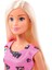 T7439 - FJF13 Pembe Elbiseli Sarı Saçlı Barbie Bebek 4
