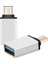USB Dişi To Type-C Erkek Dönüştürücü Otg Çevirici Adaptör Metal 5