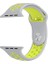 Apple Watch Uyumlu 42 mm Large Beden(L SIZE) Spor Silikon Kordon - Gri Sarı 1