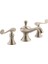 Revival Scroll Handle 3 Delikli Lavabo Bataryası Brushed Bronz 1