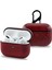 Airpods Pro Kulaklık ve Şarj Ünitesi Deri Kılıf - Bordo 3