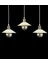 Üçlü Krem Retro Rustik Model Modern Metal Sarkıt Avize 4
