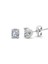 Swarovski Zirconia 0.60 Karat U Model Tektaş Ikili Gümüş Set 3