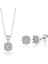 1.50 Karat Effective Diamond Koronet Ikili Tektaş Gümüş Set 1