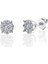 1.50 Karat Effective Diamond Koronet Ikili Tektaş Gümüş Set 3