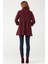 Agraflı Yaka ve Kol Detaylı Kadın Ceket - Bordo 3