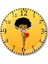 Betty Boop Negra Duvar Saati Bombeli Gercek Cam 1